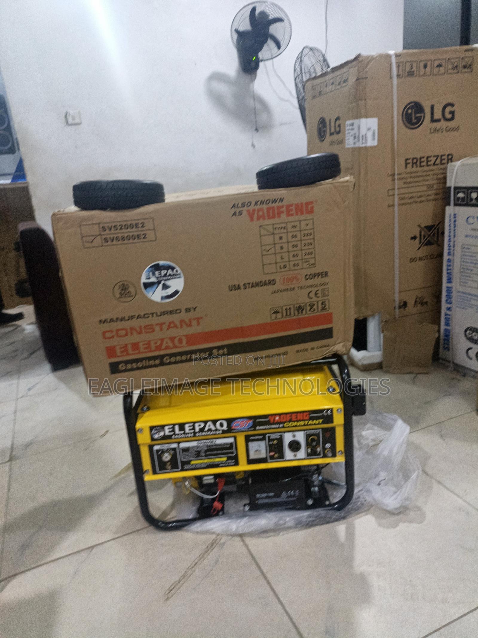 Invest in Quality Power: Elepaq Gasoline Generator Sv6800e2 4.5kva Max