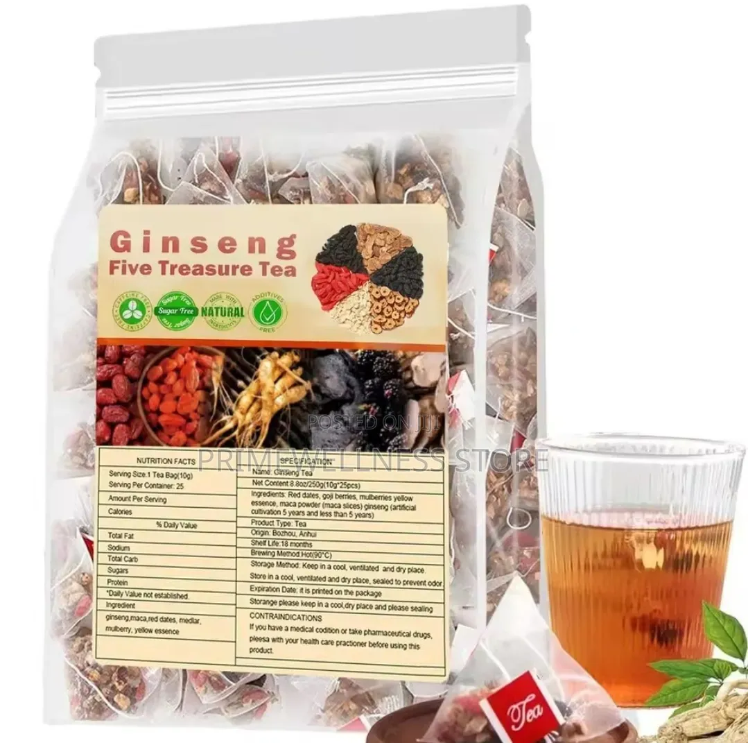 Ginseng Five Treasure Tea, 6 Ingredients