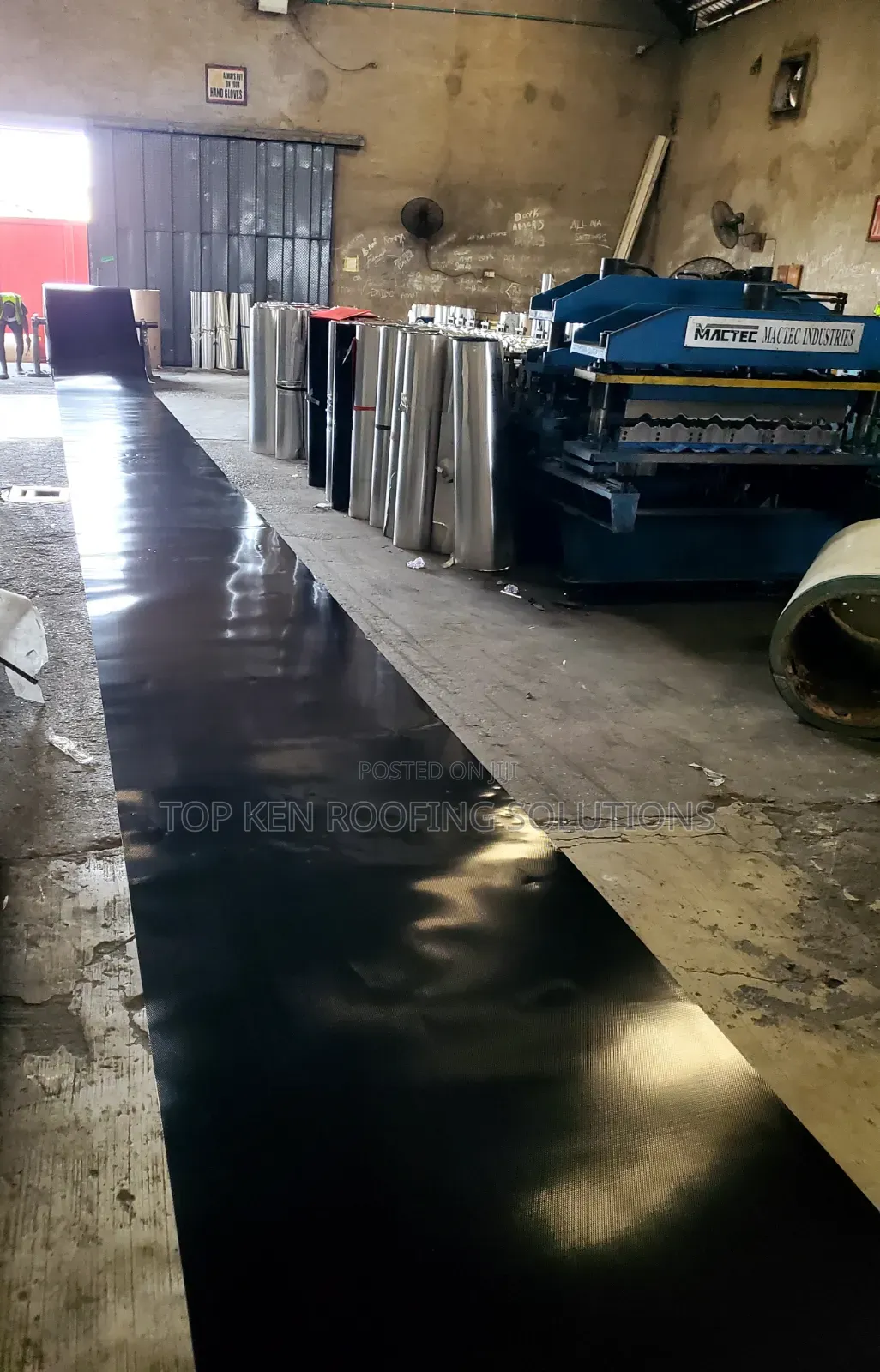 0.60 T/Black Longspan Aluminium Roofing Sheets