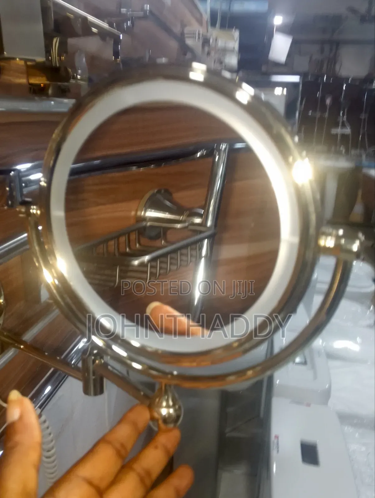 Mirror With Light and Plain