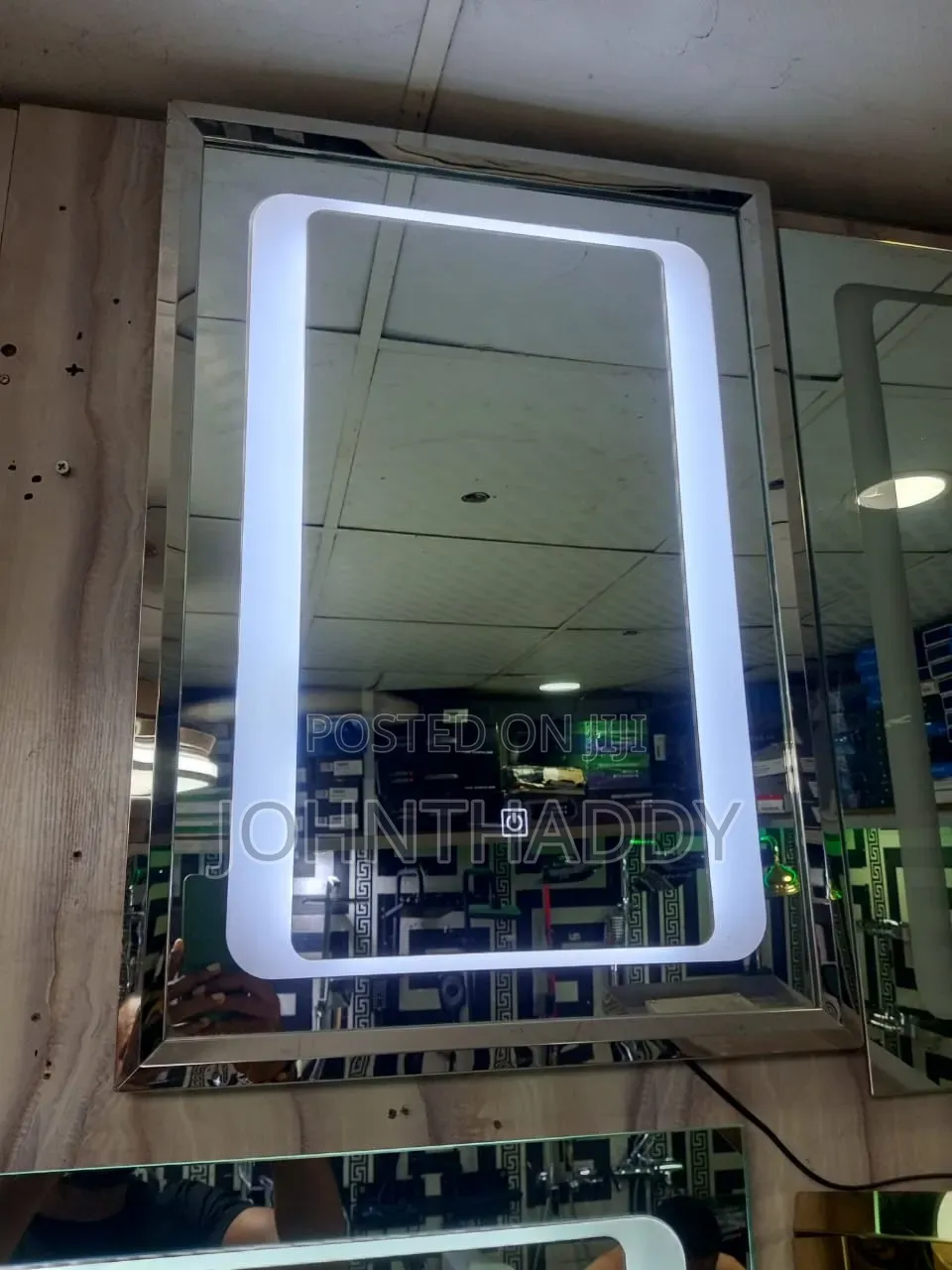 Mirror With Light and Plain