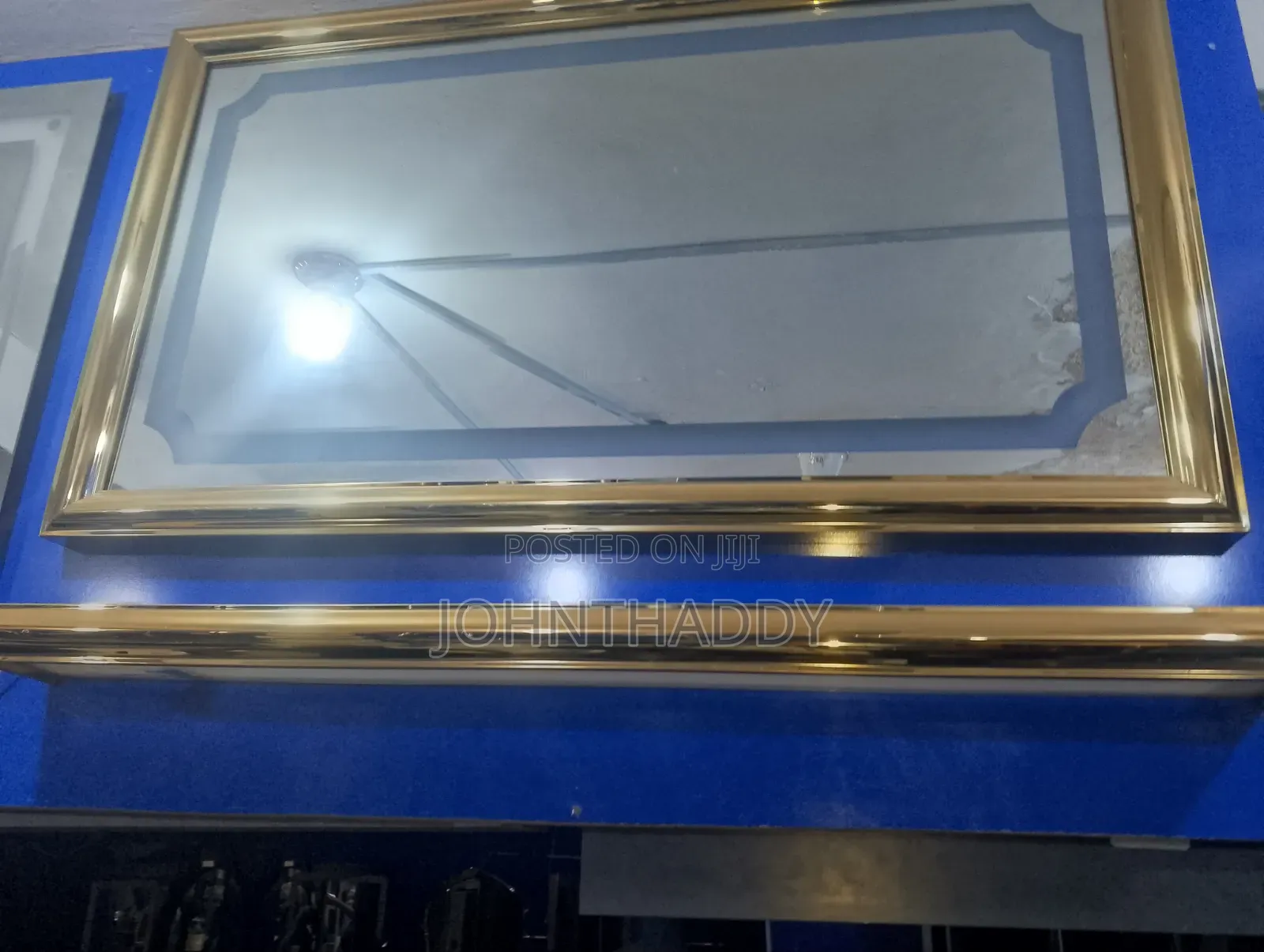Mirror With Light and Plain