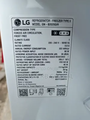 Lg 205l Double Door Top Mount Refrigerator | Ref 202 SQBB (Silver)