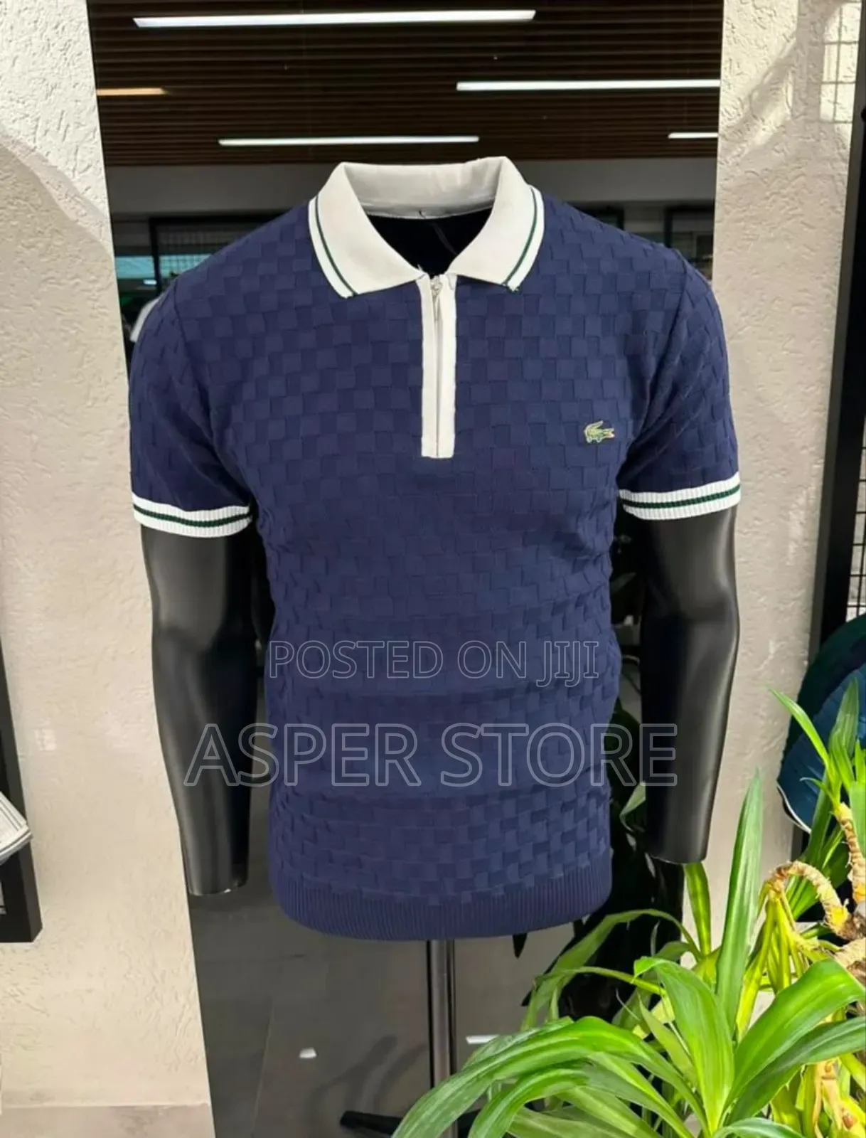 Well Branded Lacoste Zip Polo