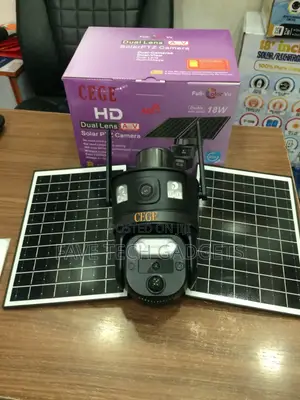 High Quality Dual-Lens Solar Camera 8mp