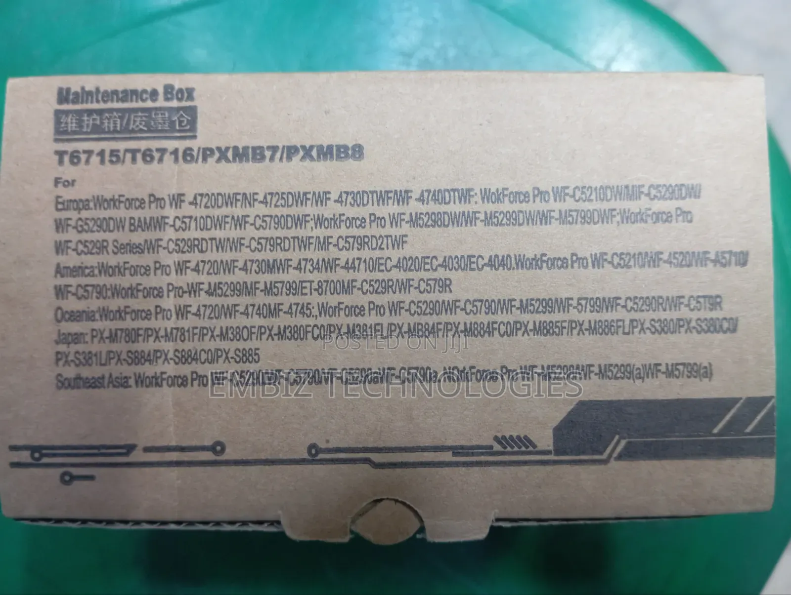Maintenance T6715/T6716 Pxmb8