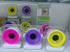 Sx-5013 Rechargeable Glass Desktop Fan 4800mah Portable Usb Fan