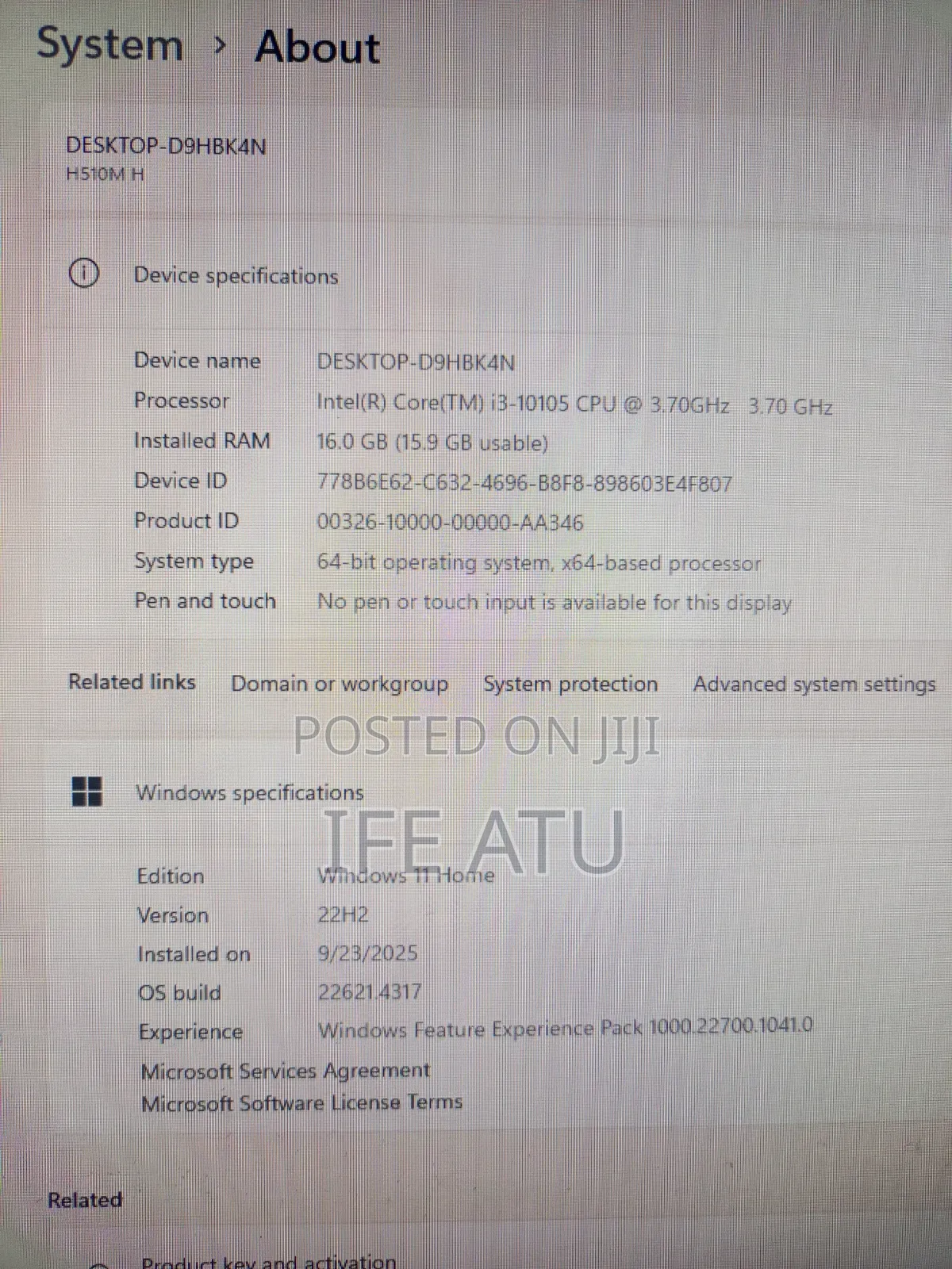 Desktop Computer 16GB Intel Core i3 HDD 1T