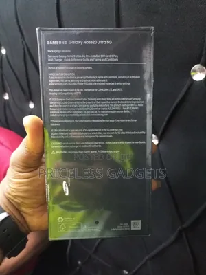 New Samsung Galaxy Note 20 Ultra 5G 256 GB Black