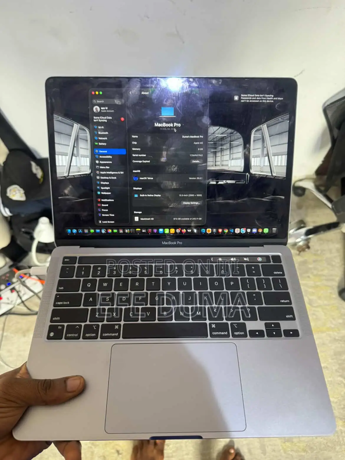 Laptop Apple MacBook Air 2022 M2 8GB Apple M2 SSD 256GB
