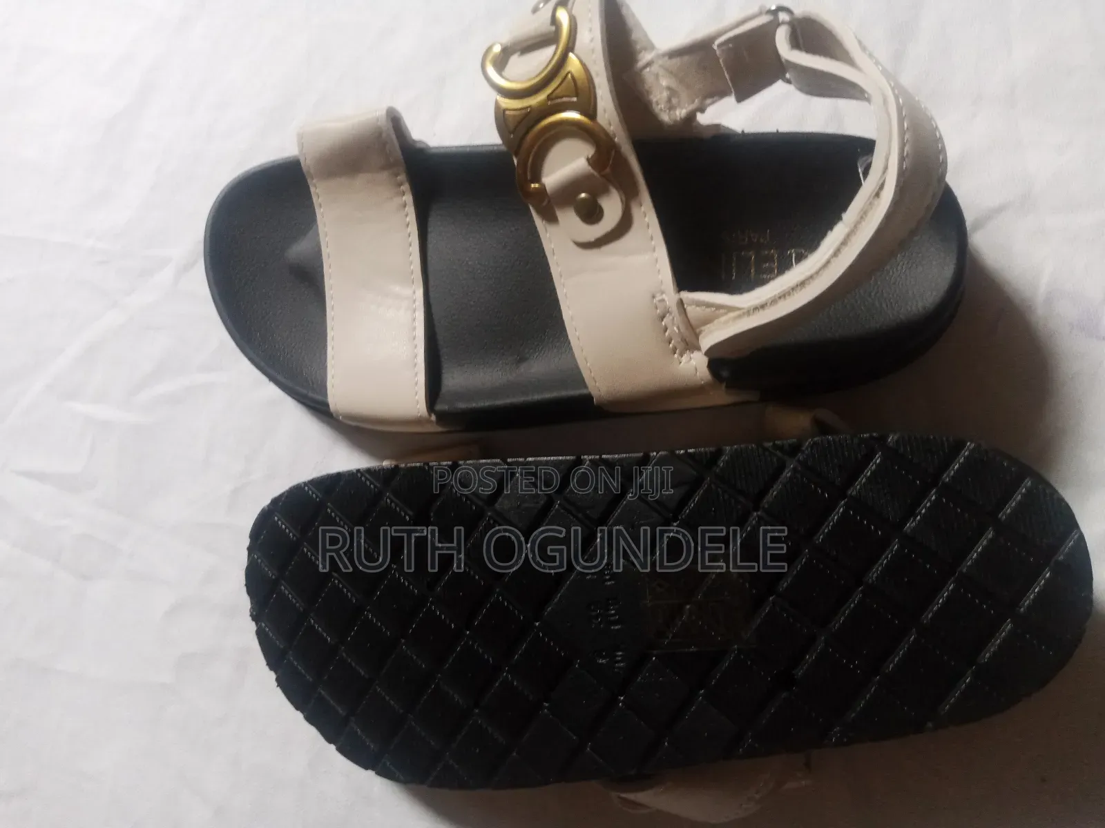 Luxury Celine Style Flat Sandals With Backstrap