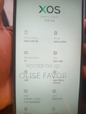 Infinix Hot 40 256 GB Gold