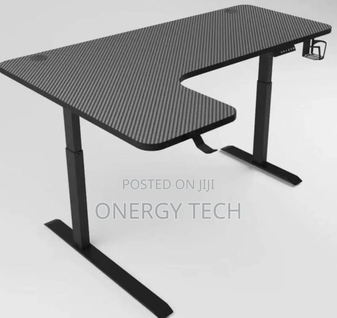L-Shaped Adjustable Electric Sit-Stand Desk