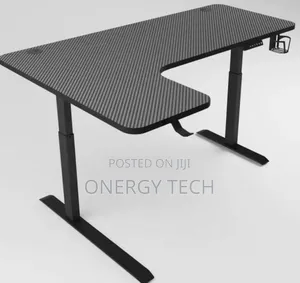 L-Shaped Adjustable Electric Sit-Stand Desk