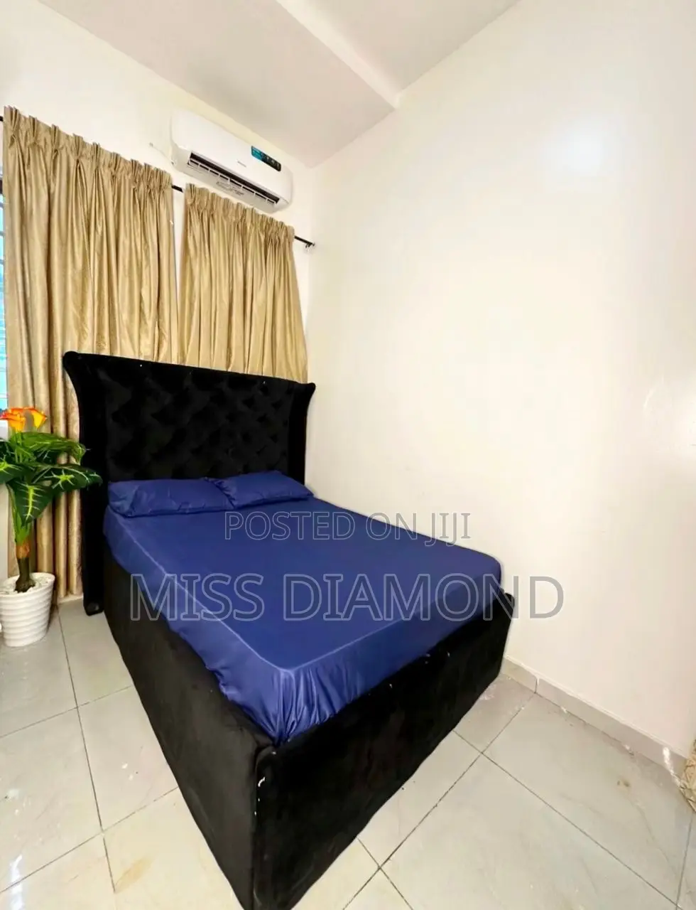 Neatly Used Bed and Bed Frame
