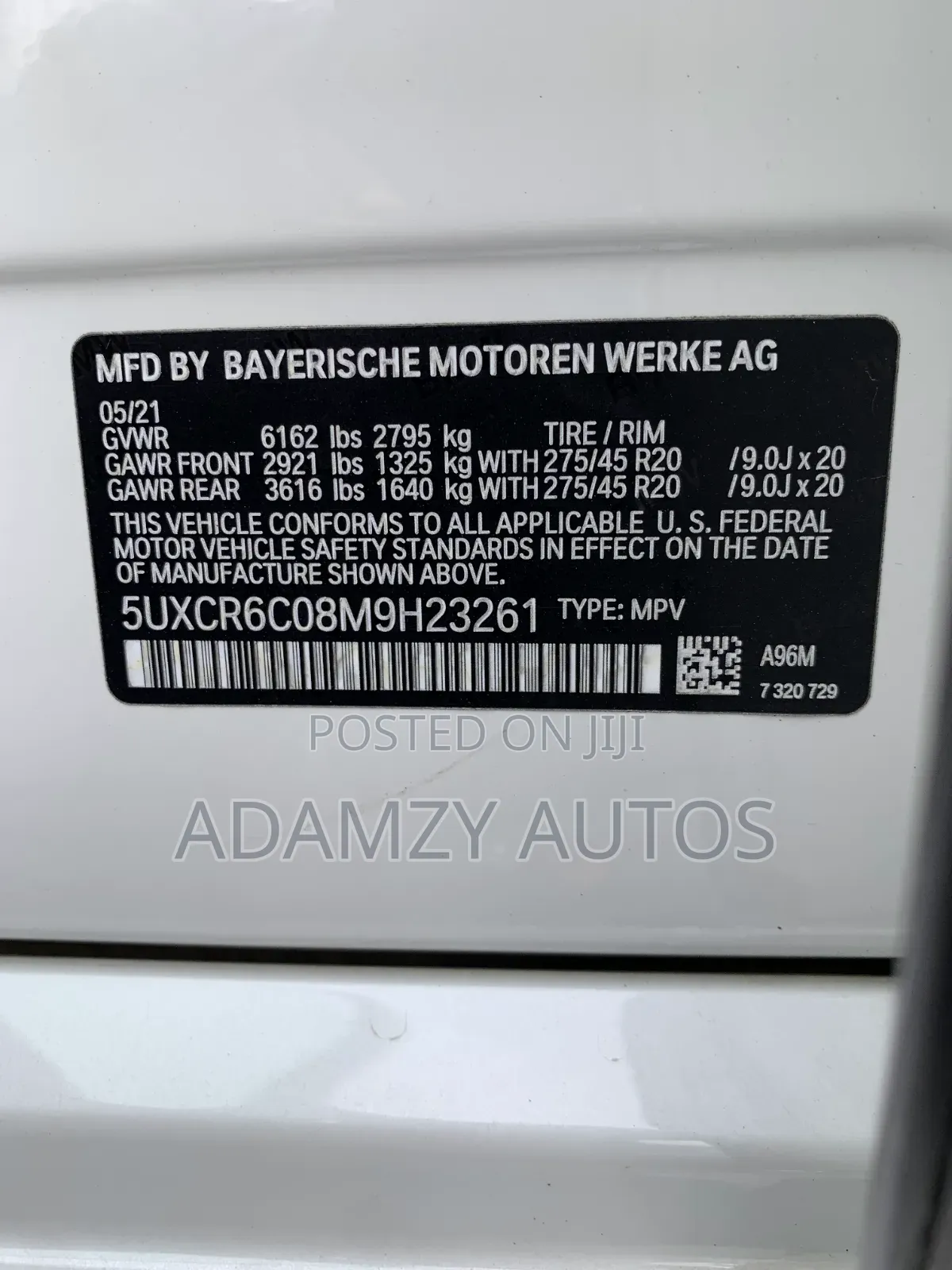 BMW X5 M 2021 White