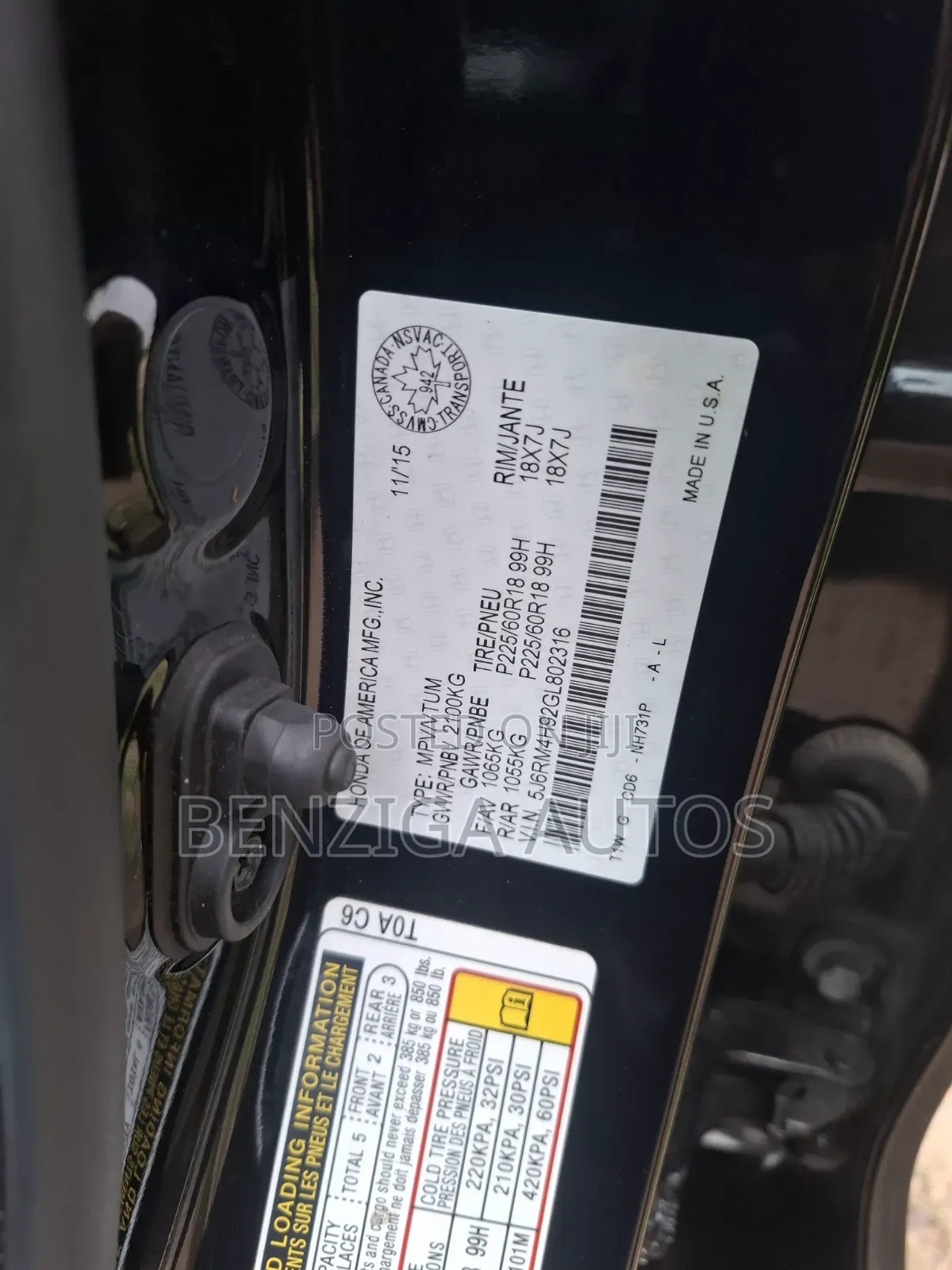 Honda CR-V 2016 Black