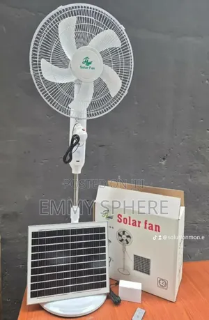 Solar Fan With Solar Panel and Bulb