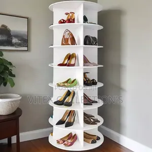 7 Layer 360°Rotating Shoe Rack
