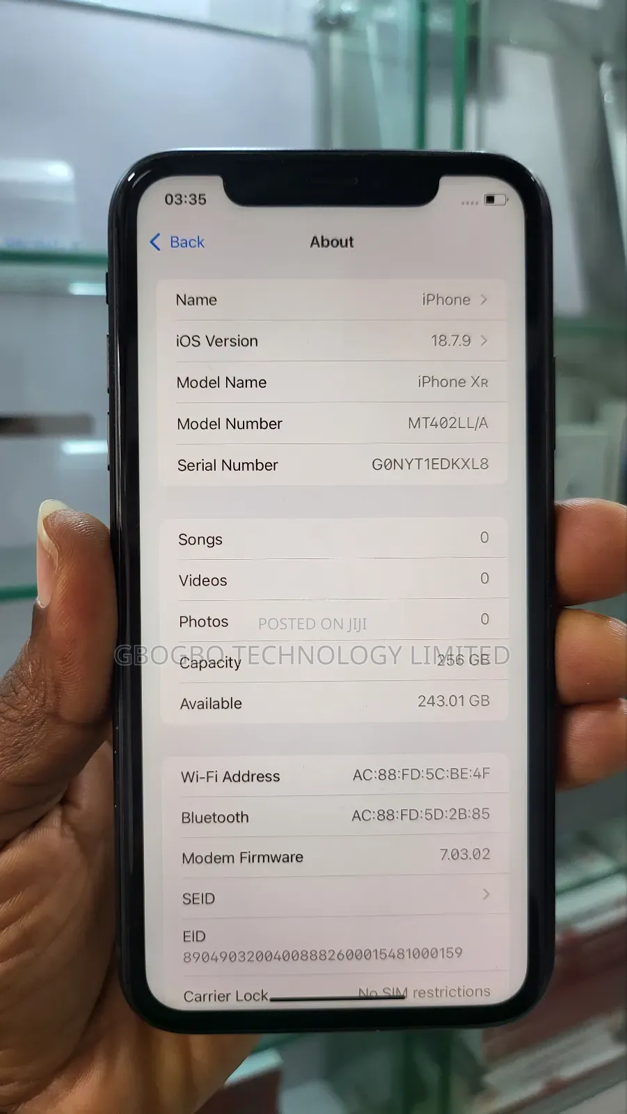 Apple iPhone XR 256 GB Black