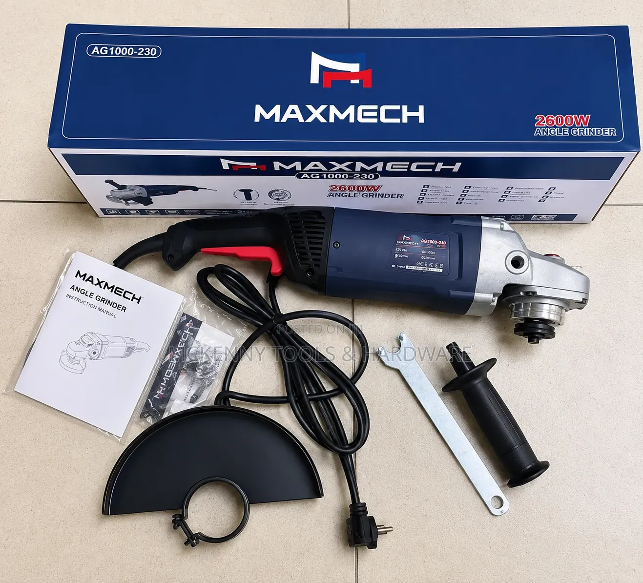 Maxmech 2600w Heavy Duty 9" Angle Grinder (Ag1000-230)