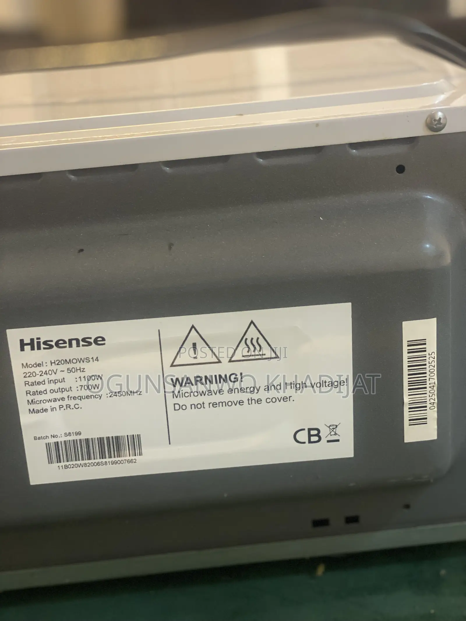 Hisense Microwave 20 Liters