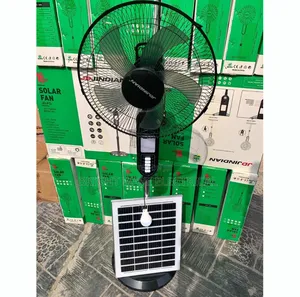 Solar/Rechargeable Fan With Bulb