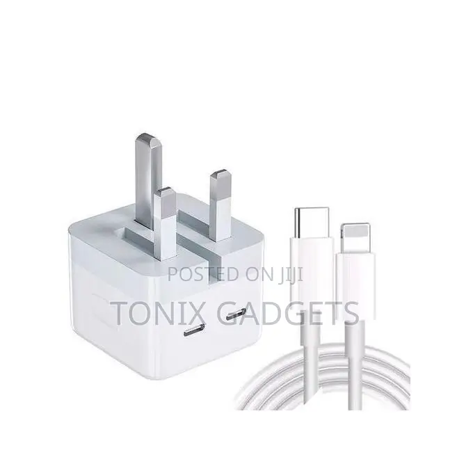 50w Usb-C+C Power Adapter and Usb-C to Lightning Cable