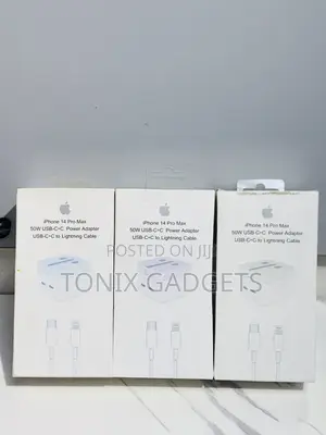 50w Usb-C+C Power Adapter and Usb-C to Lightning Cable
