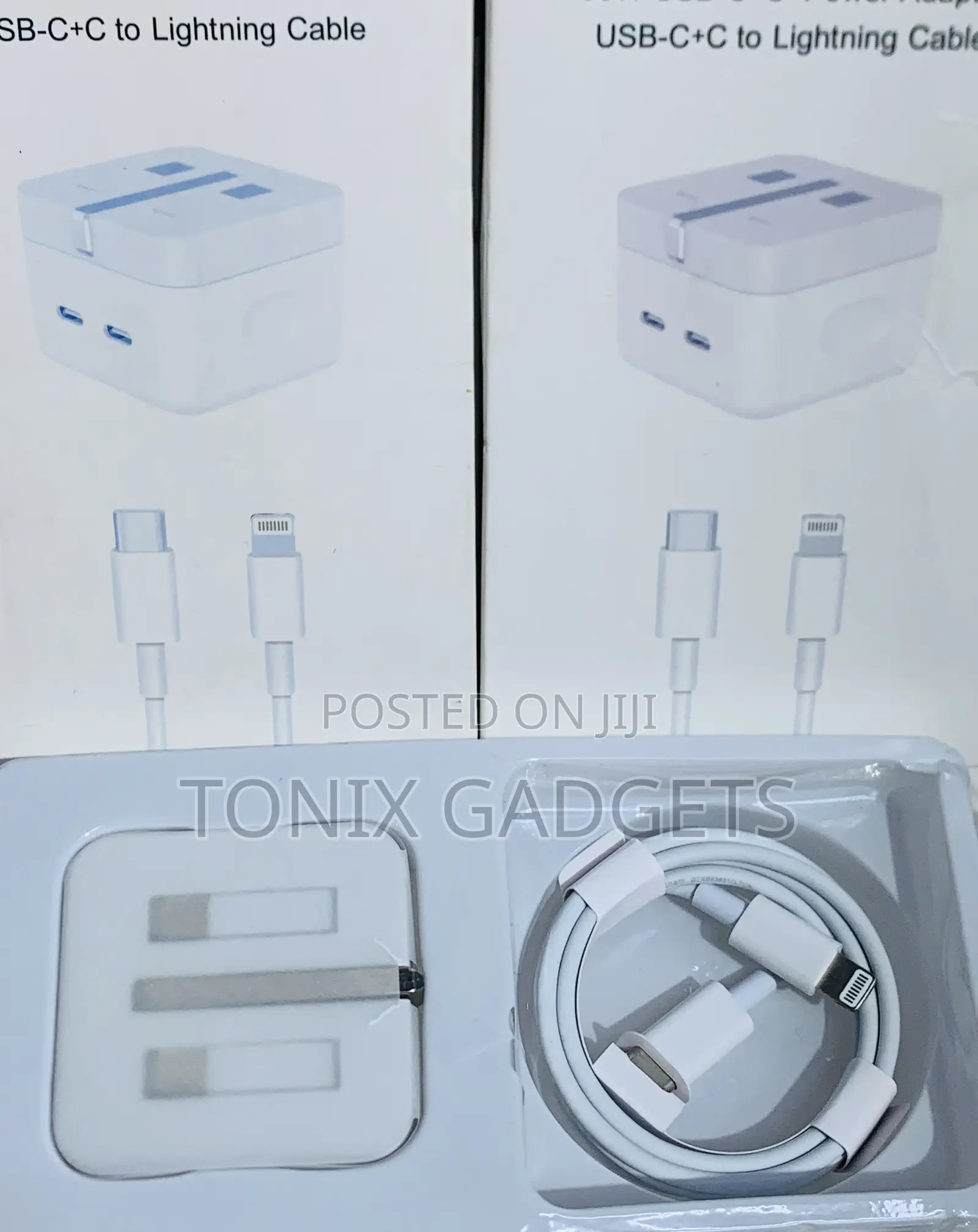 50w Usb-C+C Power Adapter and Usb-C to Lightning Cable