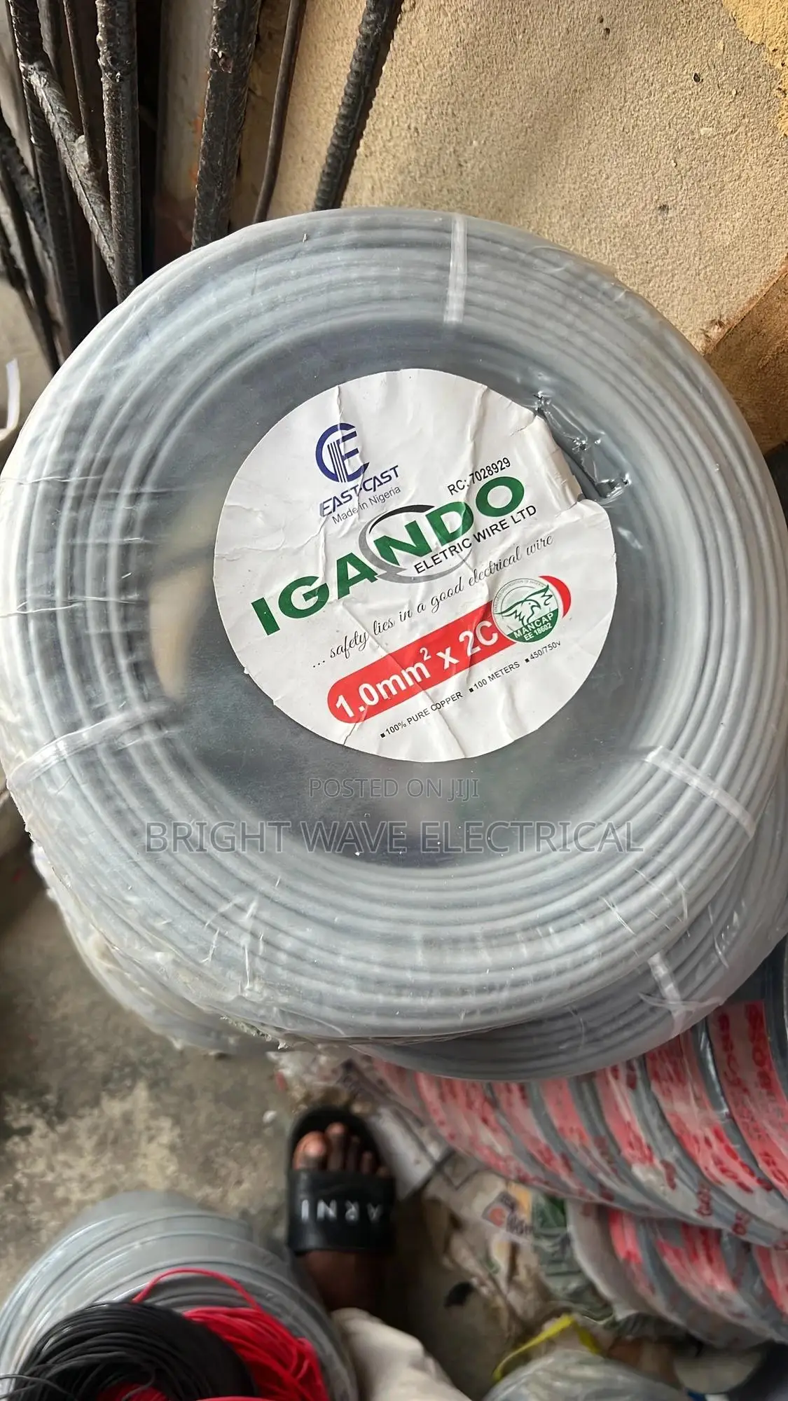 1mm 2core Single Cable