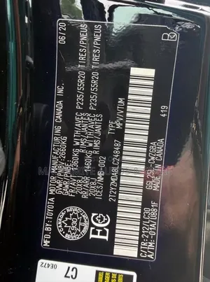 Lexus RX 2020 Black