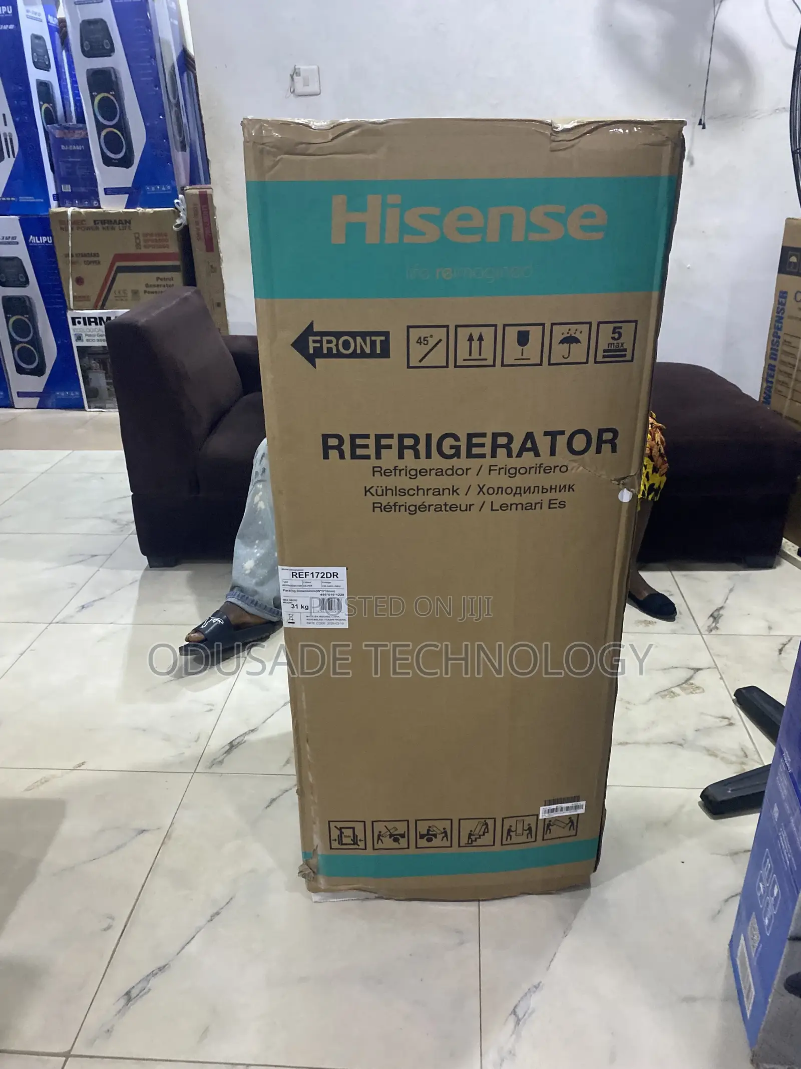 Hisense 172dr 124l Top Freezer Fridge