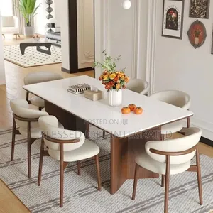 Wooden Leg Dining Table 6seaters
