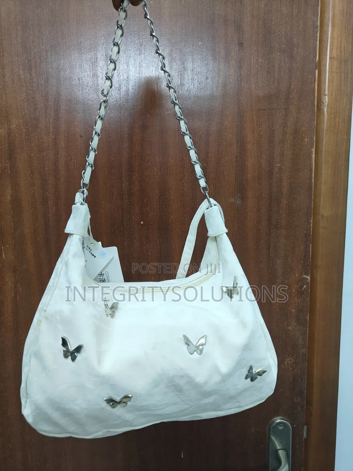 Butterfly Stud Shoulder Hobo Bag