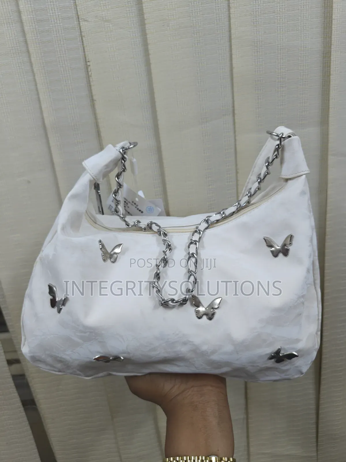 Butterfly Stud Shoulder Hobo Bag