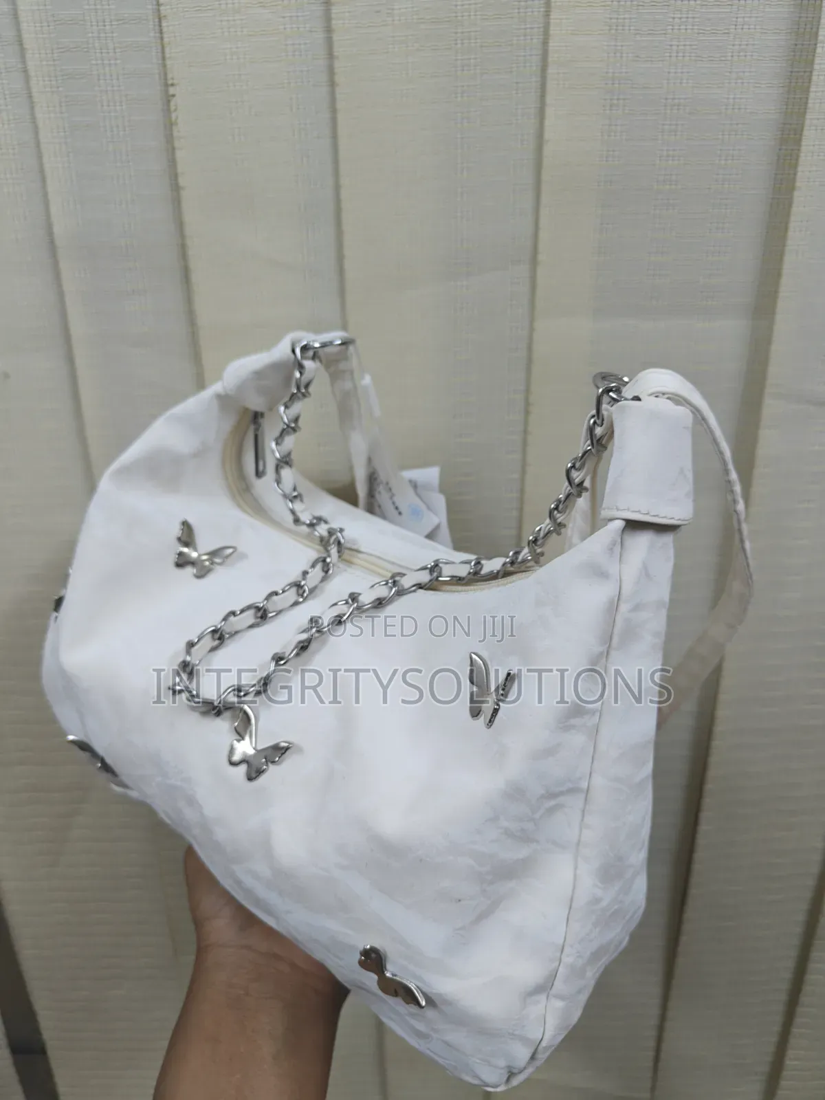 Butterfly Stud Shoulder Hobo Bag