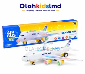 Airbus A380 Senior Air Toy Plane – Lights, Sound Sensor, Ages 3