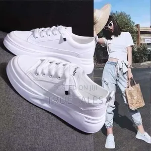 Unisex Lace White Sneakers