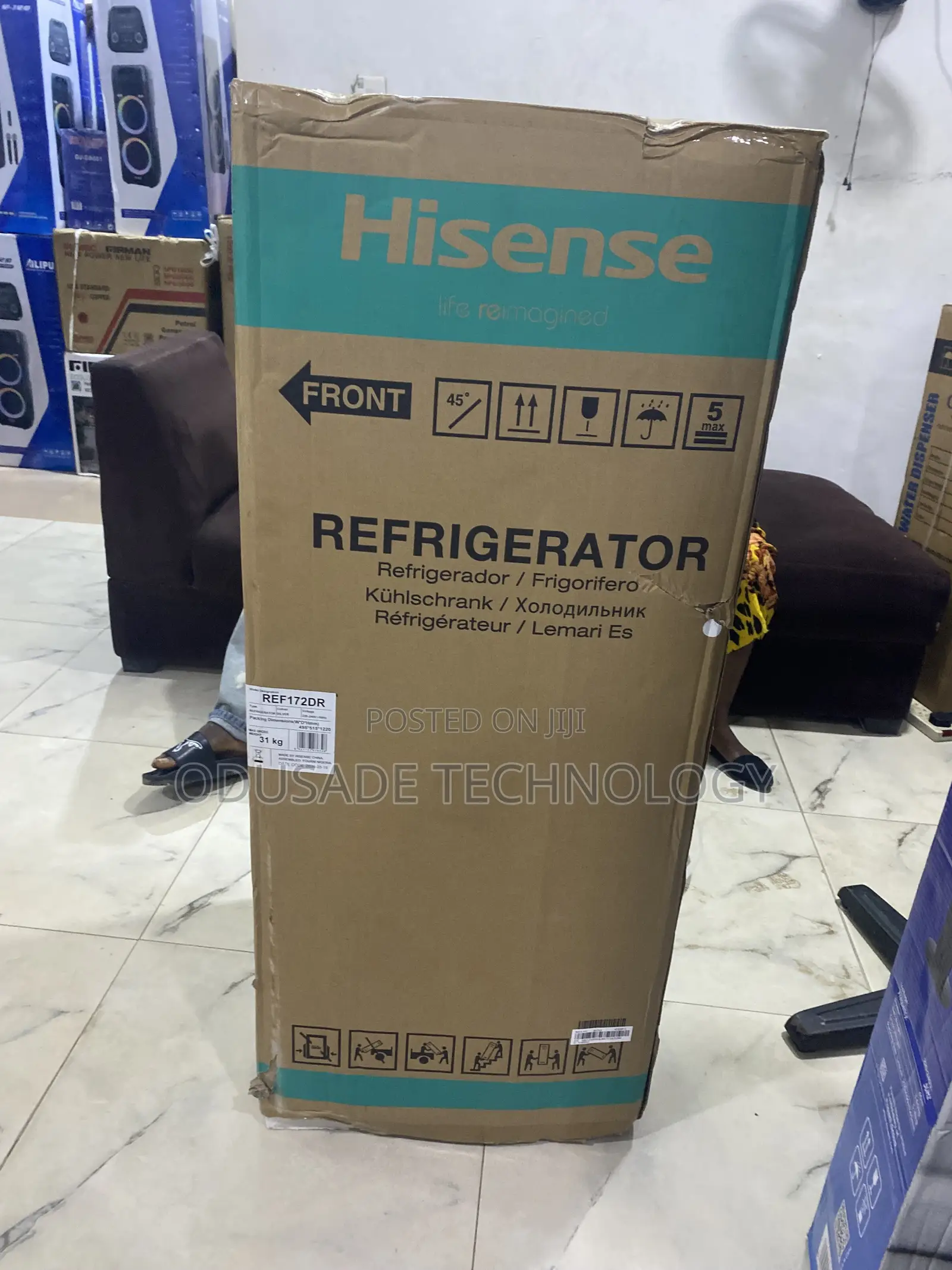 Hisense 124l Double Door Fridge 172dr