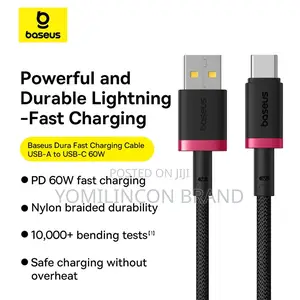 Baseus Dura Series Fast Charging Usb to Type-C Cable 60w 1m