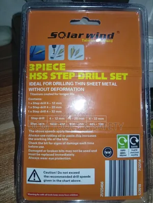 3pcs HSS Step Drill Set