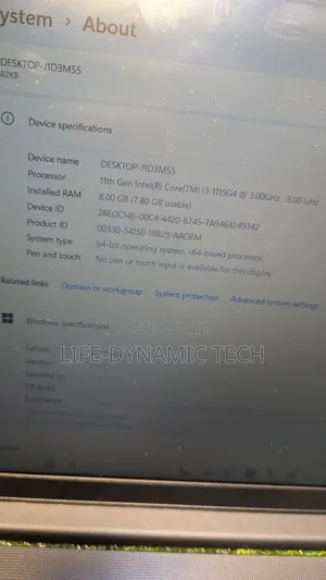 Laptop Lenovo 8GB Intel Core i3 SSD 256GB