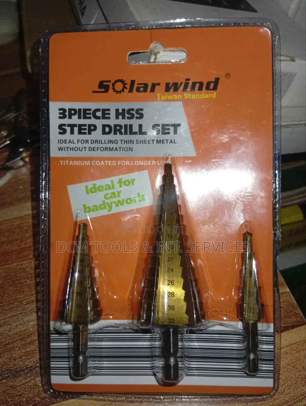 3pcs HSS Step Drill Set