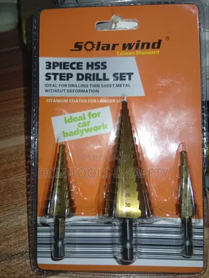 3pcs HSS Step Drill Set