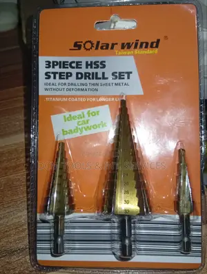 3pcs HSS Step Drill Set