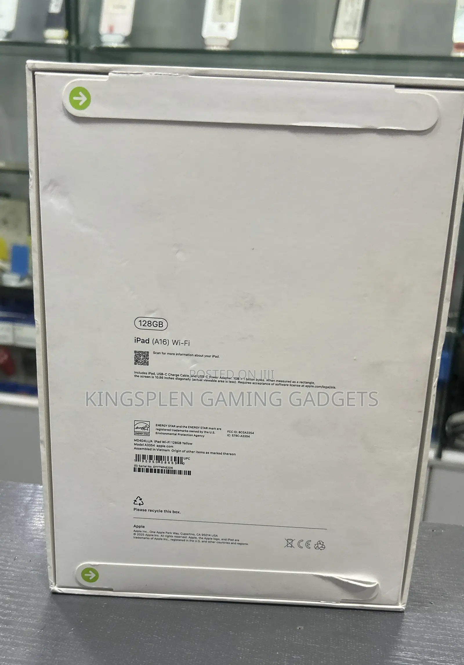 New Apple iPad (2025) 128 GB Yellow