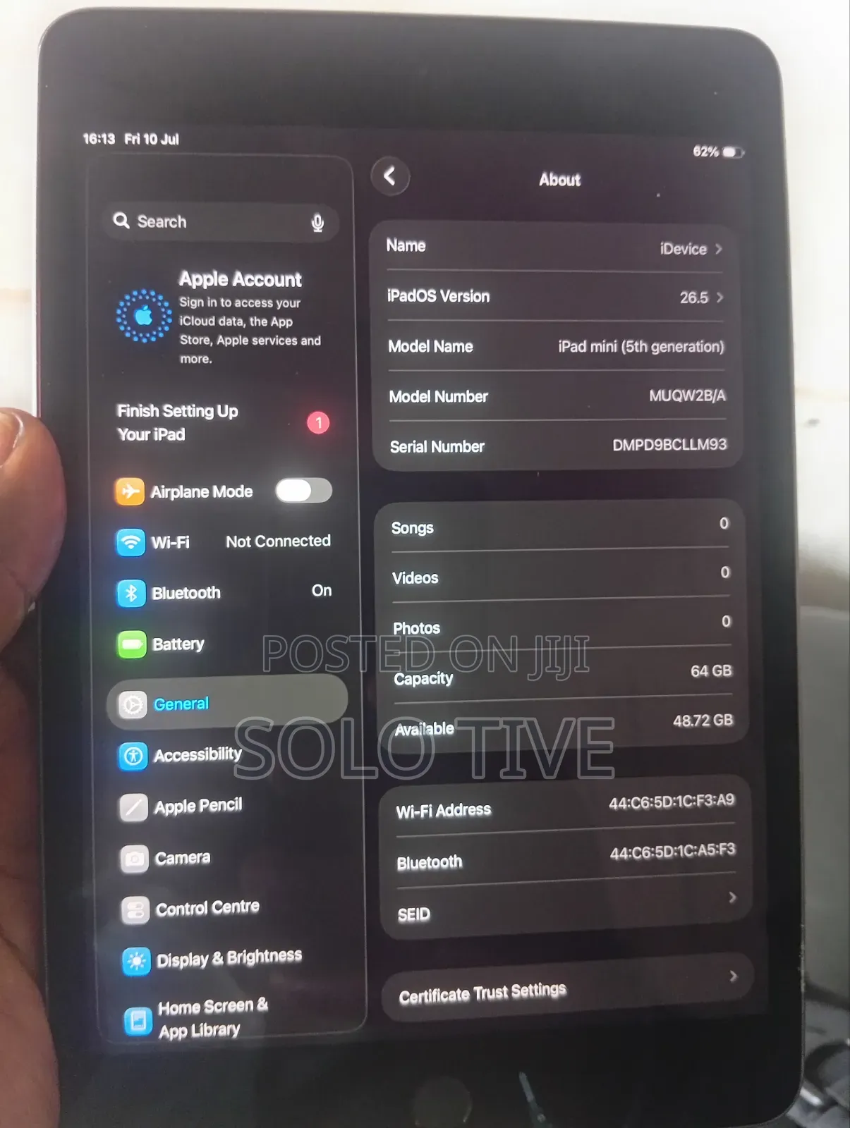 Apple iPad mini 5 64 GB Gray