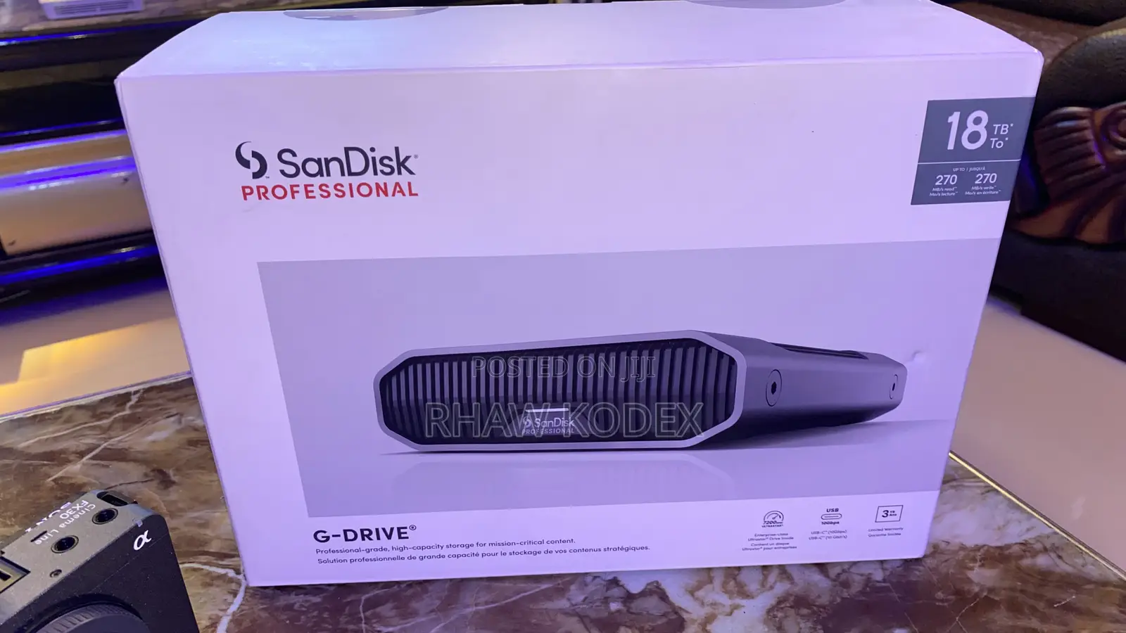 Sandisk Professional 18tb G-drive Thunderbolt 3 External Hard Drive