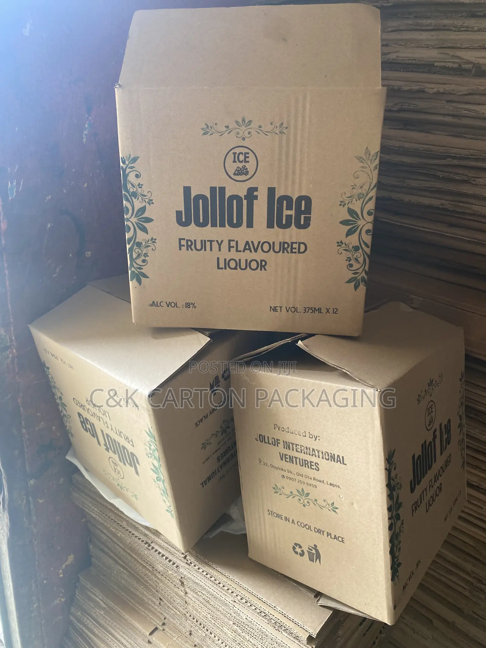 Two Colour Printed Carton Box